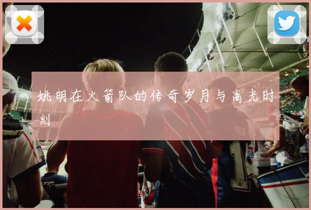 姚明在火箭队的传奇岁月与高光时刻